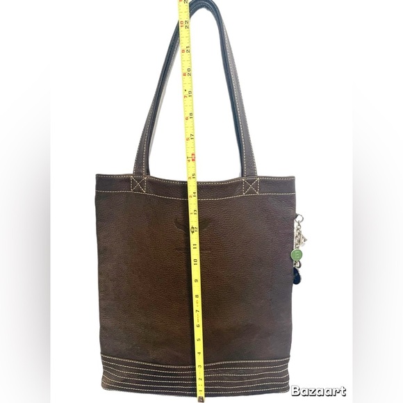 American Eagle Outfitters Dark Brown Leather Tote. - Picture 10 of 10